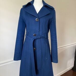 Kenneth Cole Wool Blue Trenchcoat - Size 2